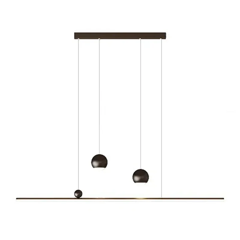 Нордический минималистичный светодиодный длинный светильник современный