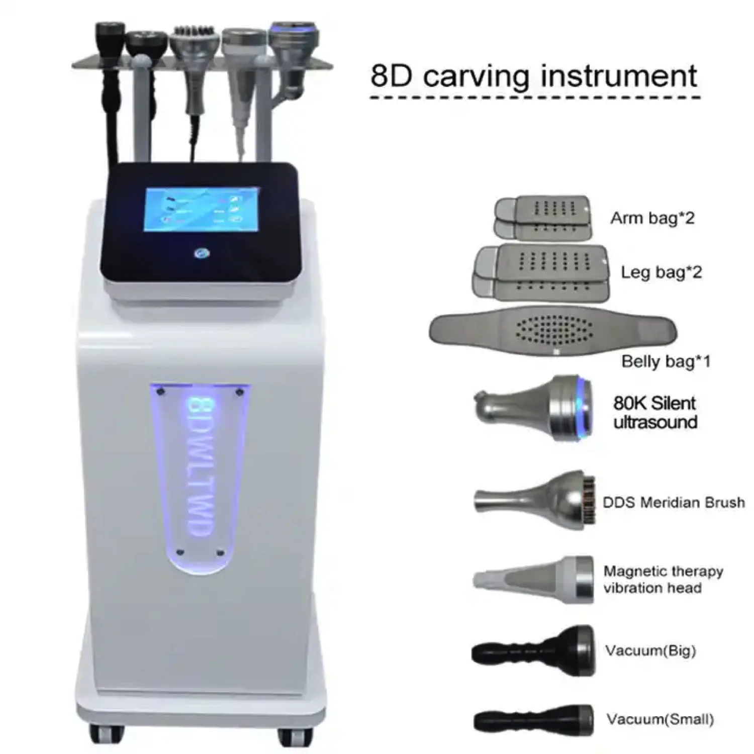 

80K Cavitation Body Slimming Body Shaping Vacuum Anti Cellulite Weight Loss Fat Burning Machine Upgrade 8D Carving Instrument