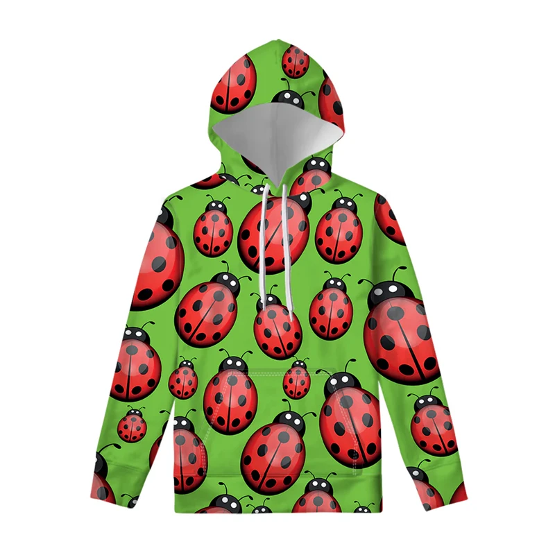 Casual Fashion Sports Hoodie Men Women Daily Spring 2025 Hooded Coat 3D Printed Animal Food Pattern Harajuku Sweatshirt