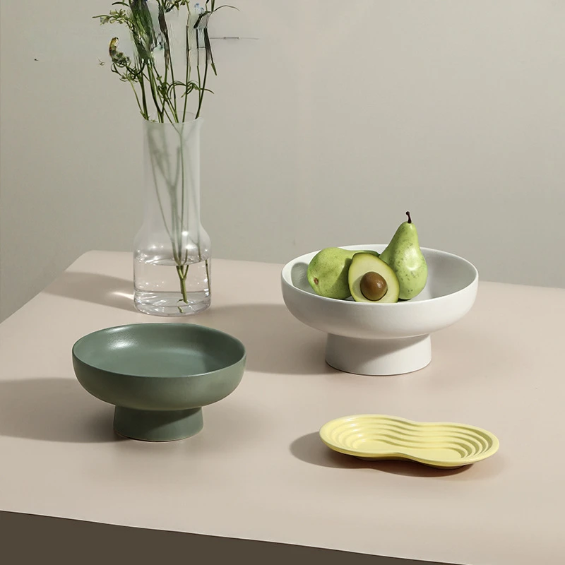 

Домашняя креативная Высококачественная глазурованная керамическая тарелка для сушеных фруктов макарон в стиле ins, для дома, гостиной, заку...