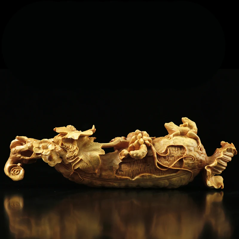 

Loofah Love Boxwood цельная резьба по дереву Искусство украшение на День святого Валентина креативный подарок