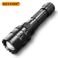 skyfire 2022 multifunction 16 in 1 flashlights usb rechargeable led torch vehicle mounted tungsen steel window hammer sf 420