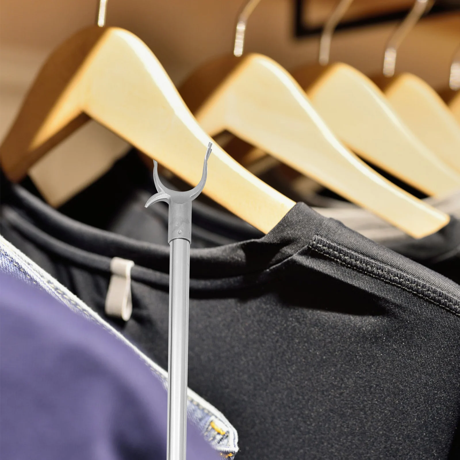 Регулируемый стержень для одежды штанги уличная веревка белья нержавеющая сталь