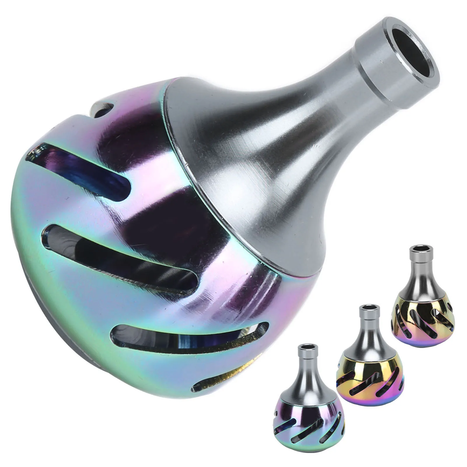 Рыболовная ручка для катушки полностью Металлическая цветная рыбалки Сменные