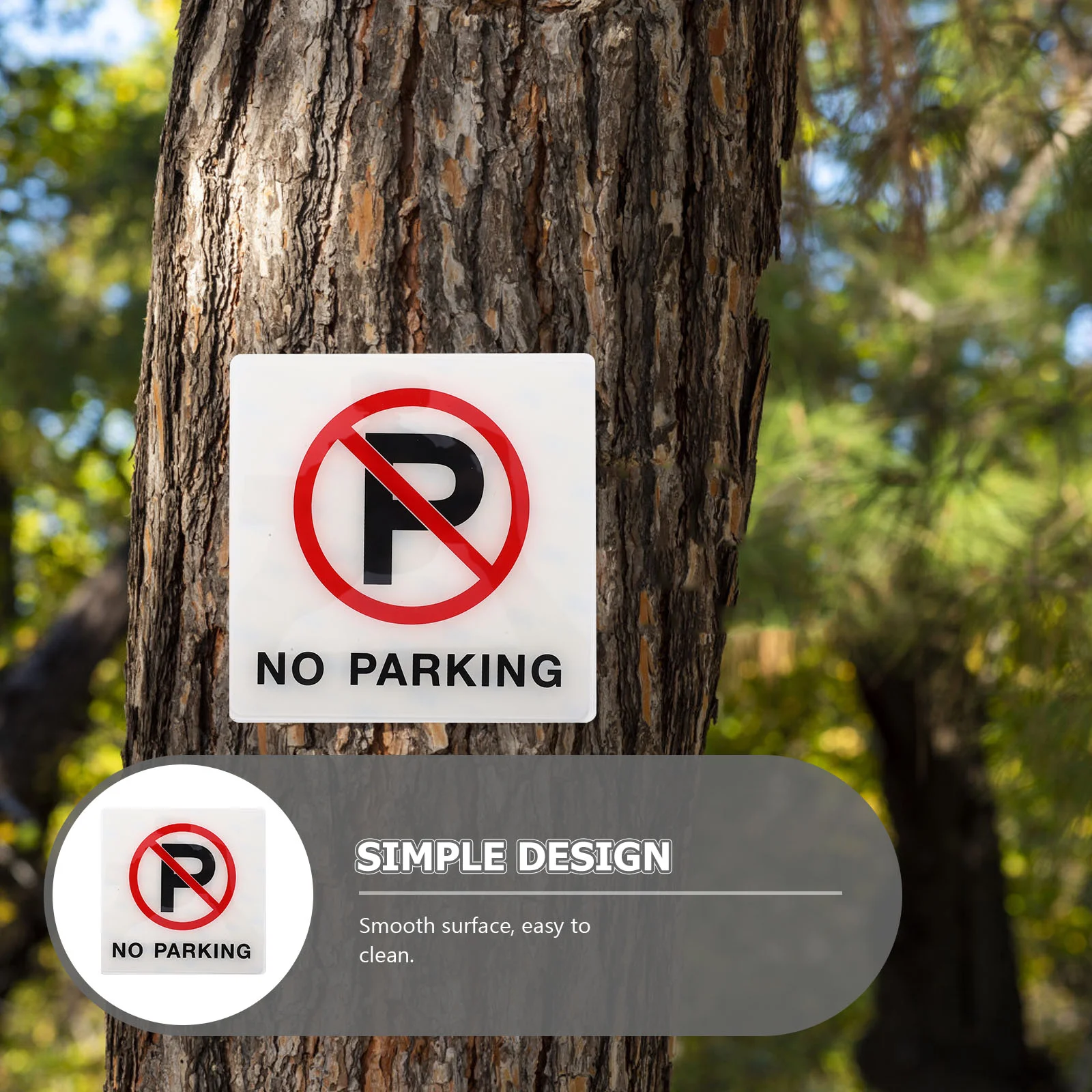 Знак парковки акриловый знак без предупреждающая наклейка 15x15 см для торгового