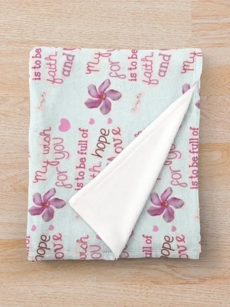 Я желаю вам чтобы быть полною веры надежду и любви | Обычная коллекция Holiness Одеяло