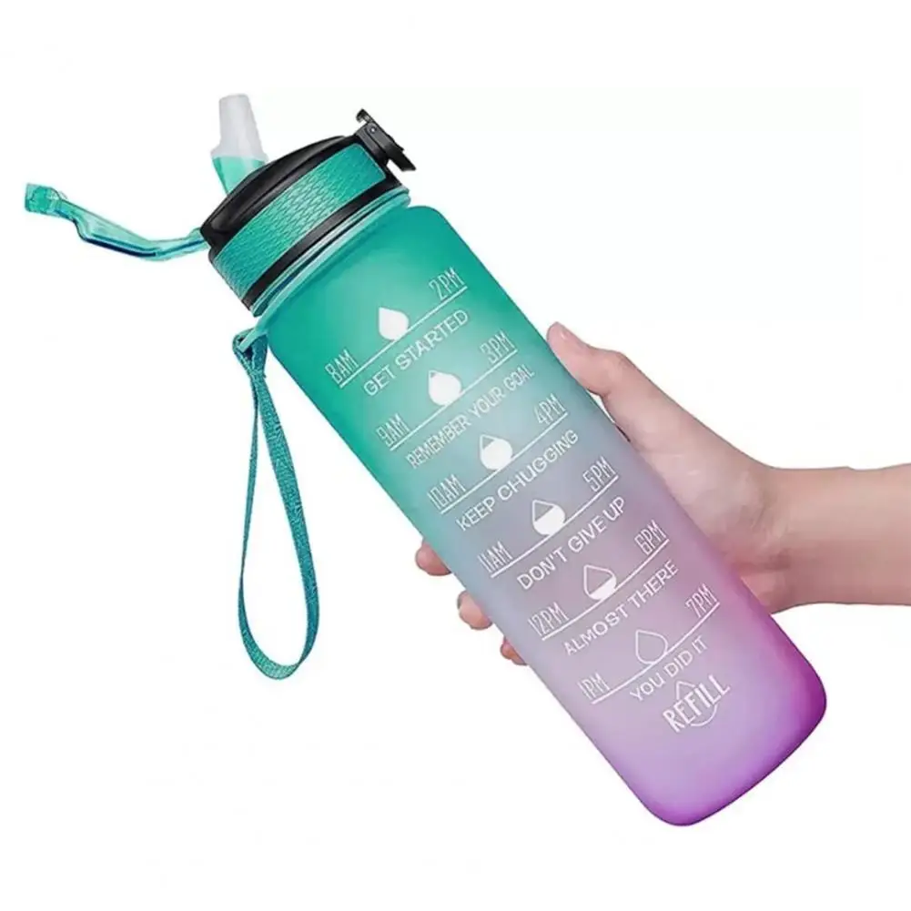 

Convenient Water Bottle Large Capacity Heat-Resistant Good Sealing Straw Bottle School Supplies