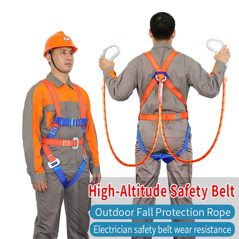 High-Altitude Safety Belt Outdoor Arnes de seguridad en el trabajo Fall Protection Rope Safety harness in work Safety harness-2M
