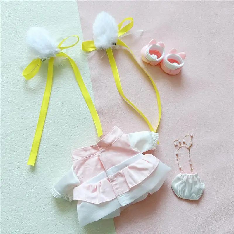 20CM Doll Clothes Normal Body Fat Body Naked Baby Moon Palace Rabbit Ancient Dress Skirt EXO Idol Doll DIY Gift Doll Accessories images - 6