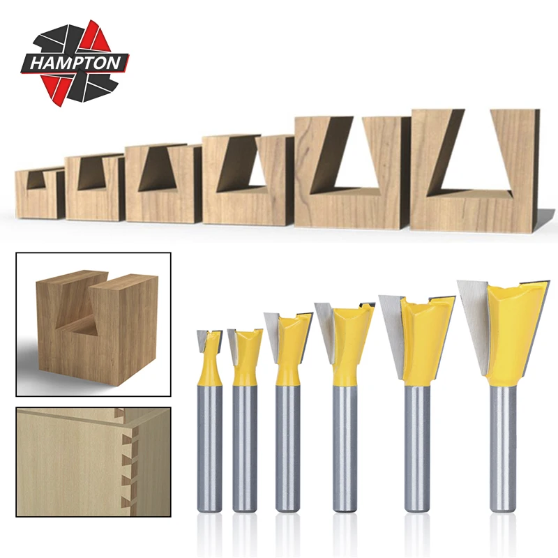 

Концевая фреза «Ласточкин хвост», 6 мм, 1/4 дюйма, 8 мм, 14 градусов