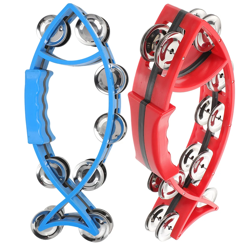 

Toy Hand Bell Tambourine Percussion Kidschildren Party Interesting Instrument Portable Playthinghandheld Shape Funny Jingles Row