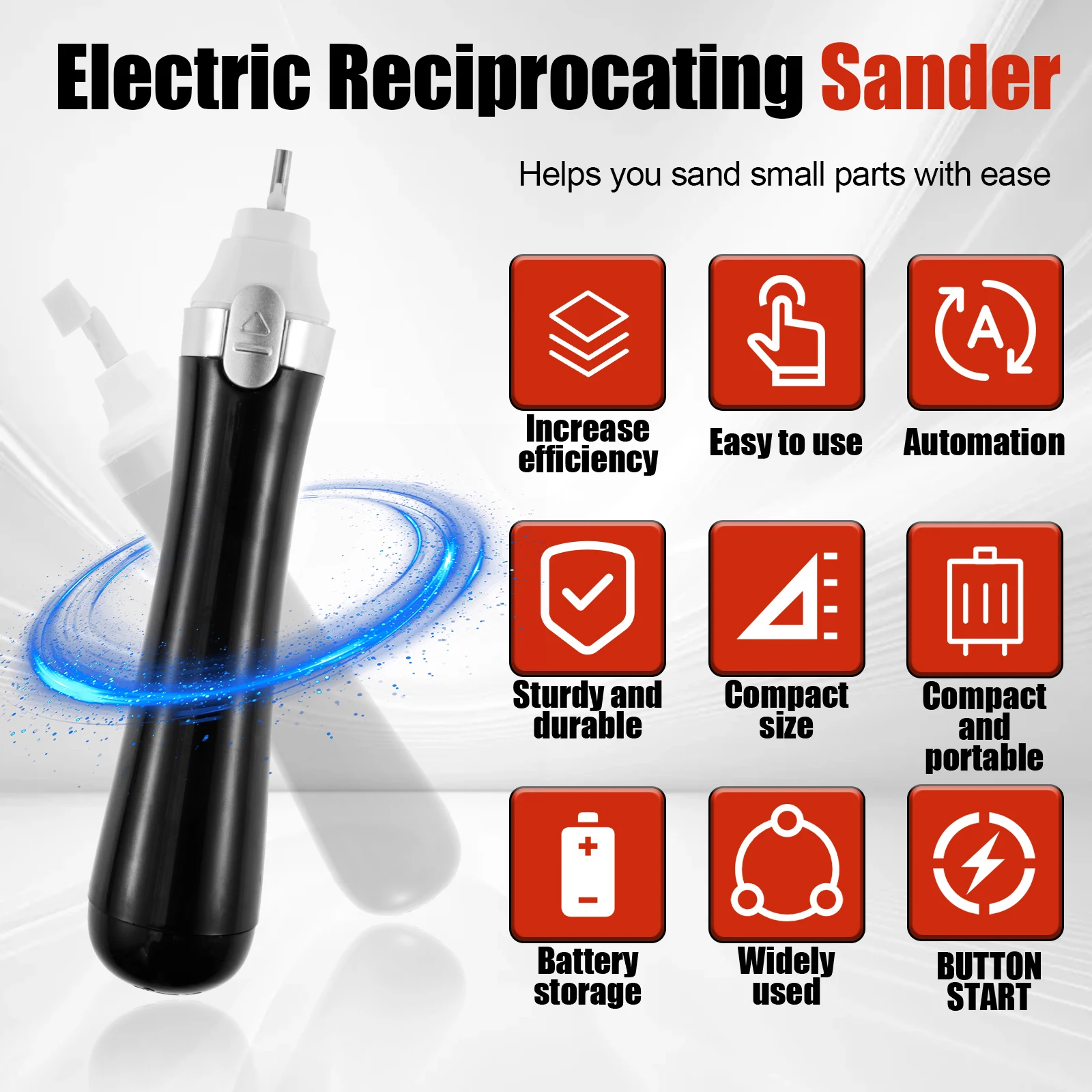 Электрическая сабельная шлифовальная машинка 2 скорости миниатюрная