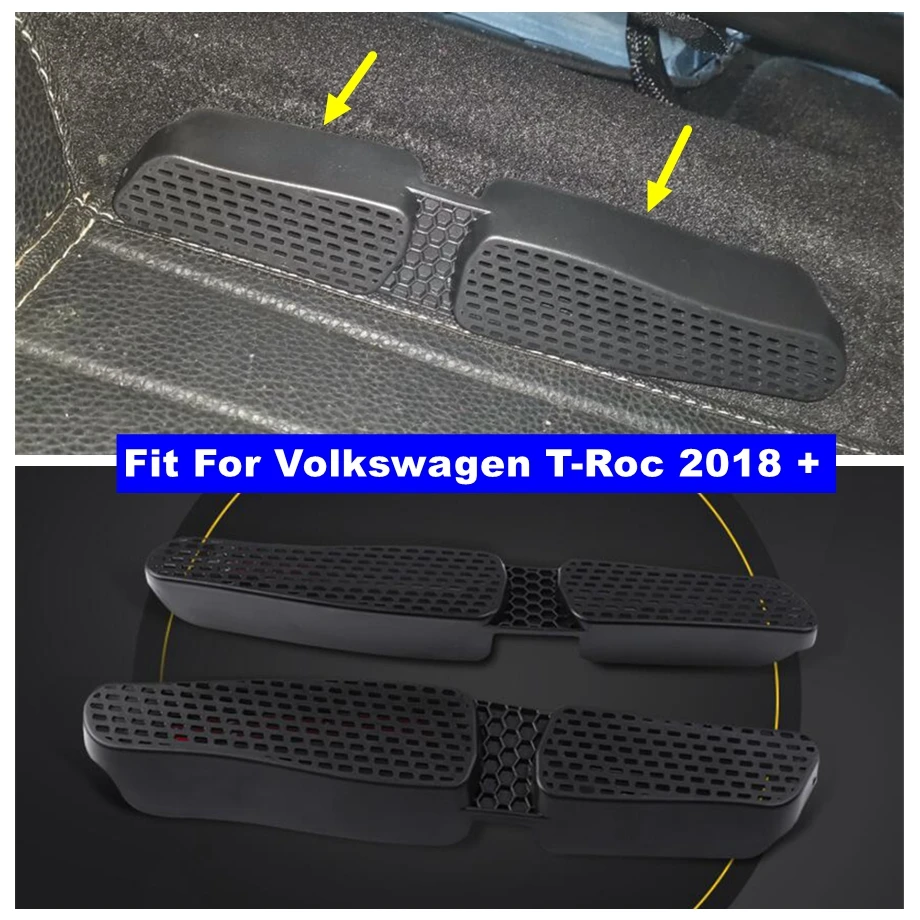 

Under Seat Floor Air Flow Vent Cover For VW Volkswage T-Roc T Roc 2018 - 2023 Rear A/C Heater Air Conditioner Duct Vent Grill