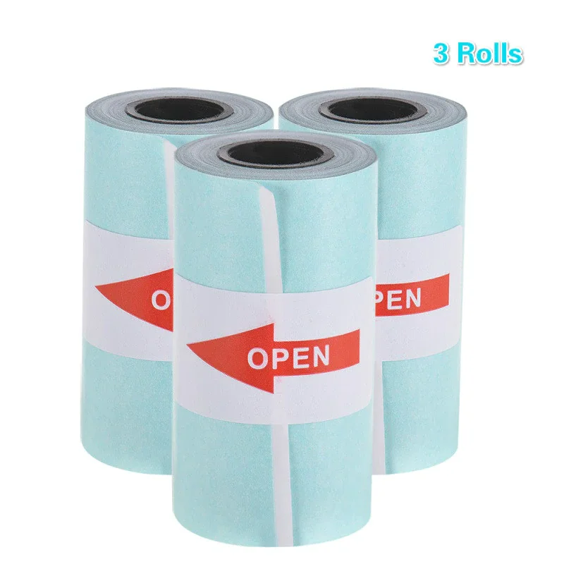 

Thermal Paper with Self-adhesive Printable Sticker Paper Roll Direct 57*30mm(2.17*1.18in) for PeriPage A6 Pocket PAPERANG P1/P2