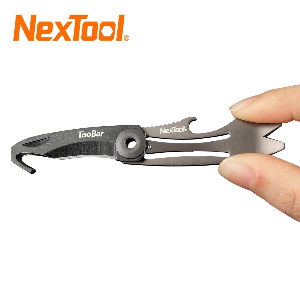 NEXTOOL TaoBar Multi-function EDC Box Opener Cutter Mini Rescue Knife Key Sized Multi-tool Creative Tools