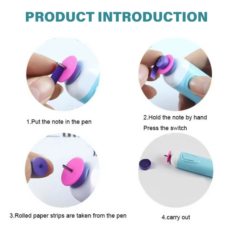 Ручка для завивки электрическая бумажная ручка с прорезями инструмент квиллинга