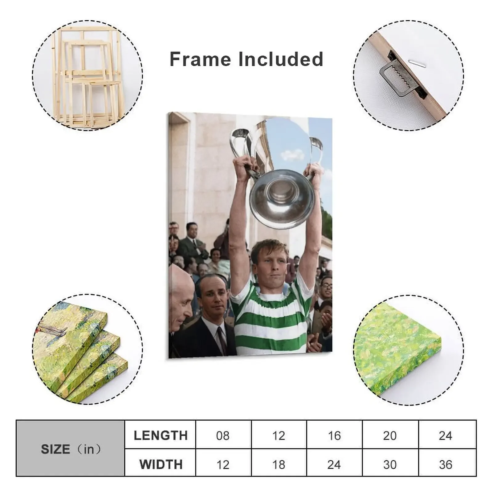Billy McNeill в цвете 1967 холст картина картины для спальни милый декор комнаты