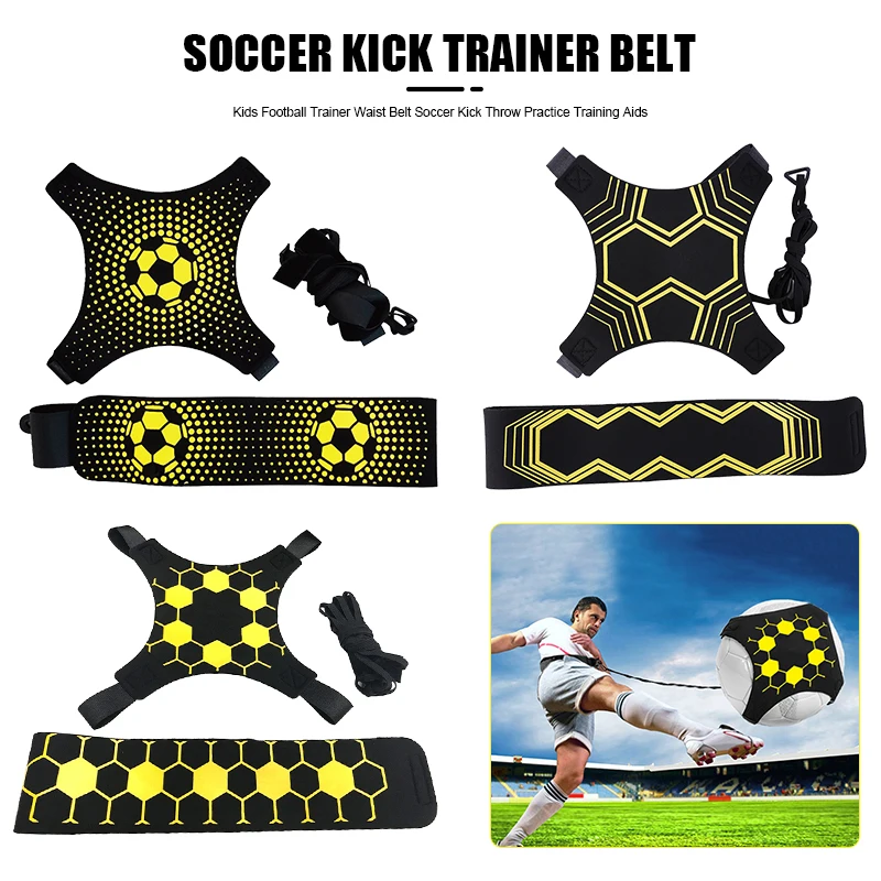 Adjustable Football Kick Trainer Soccer Ball Solo Practice Training Equipment Soccer Trainer Elastic Belt Sports Assistance New