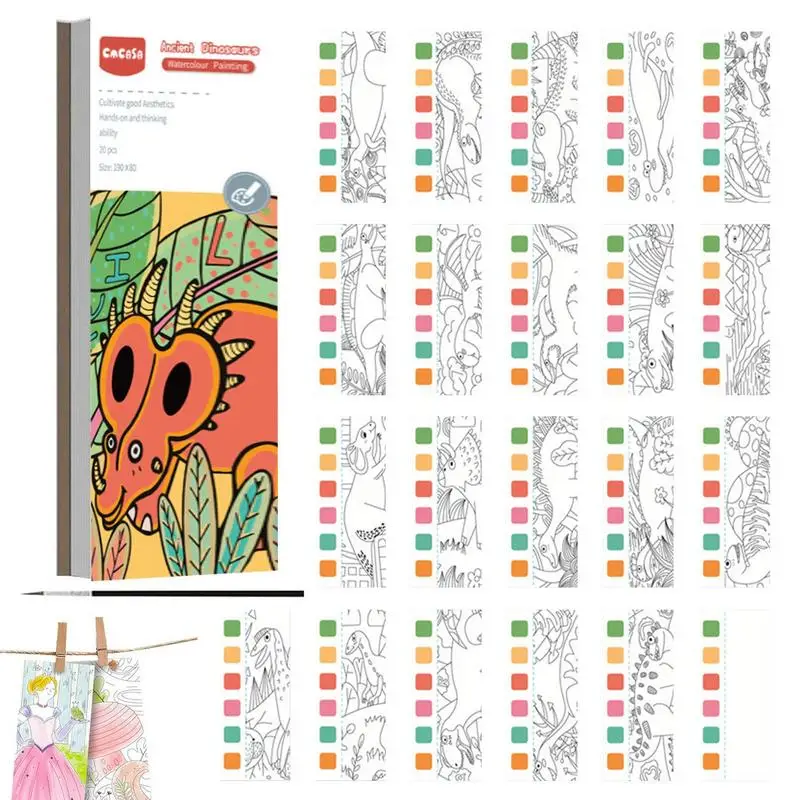 

Watercolor Painting Book For Kids Tough Wear Resistant Kindergarten Coloring Painting Book Easy Using Lightweight Picture Book