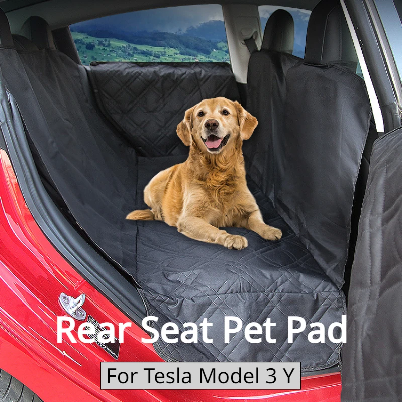 

Rear Seat Pet Pad for Tesla Model 3 Y Cat Dog Cushion Travel Waterproof Protective Mat Fully Covered Car Interior Accessories