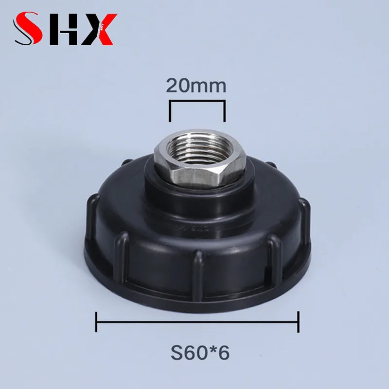 

IBC Water Tank Adapter 304 Stainless Steel S60*6 to 20MM Fine Thread Spout Fittings Replacement Home Garden Irrigation Switch
