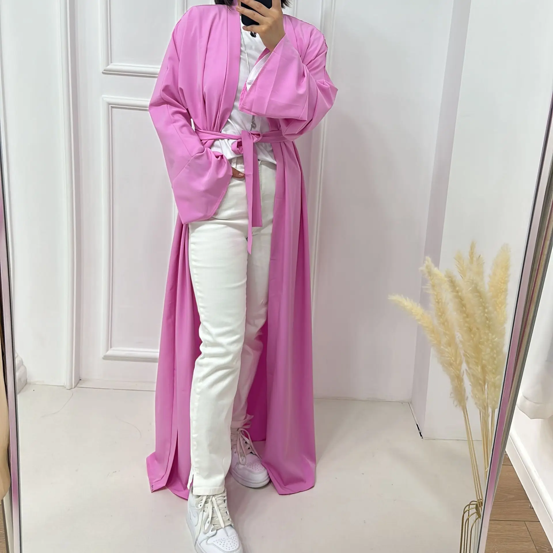 

Women Dress Cardigan Large Size Long Gown Türkiye Dubai Middle East Basic Robes