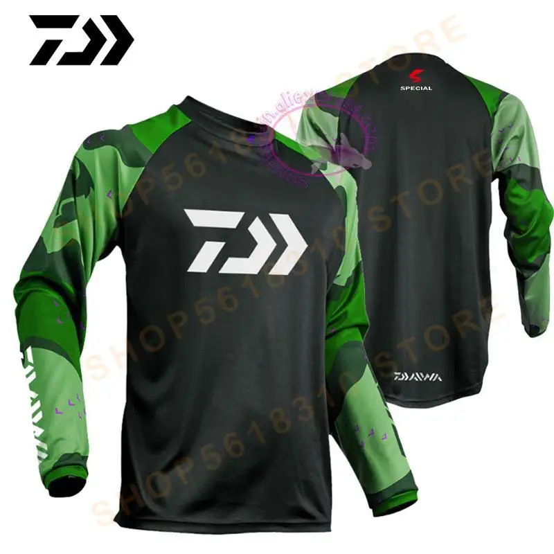 

Spring Cycling Fishing Jerseys Anti-mosquito Fishing Clothing Long Sleeve Anti-UV Autumn Shirt Quick Dry Fishing Sportswear
