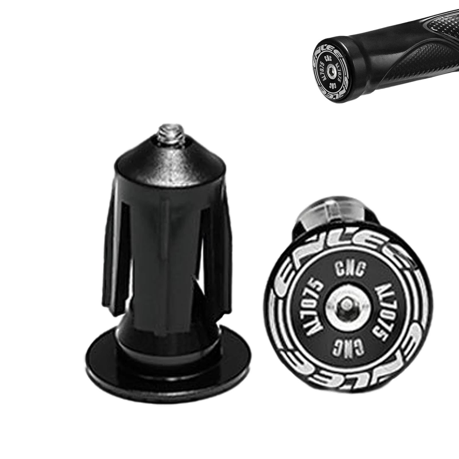 

Концевые заглушки для руля, 1 пара, концевые заглушки для руля, легкие алюминиевые аксессуары для велосипеда, 1 пара ручек