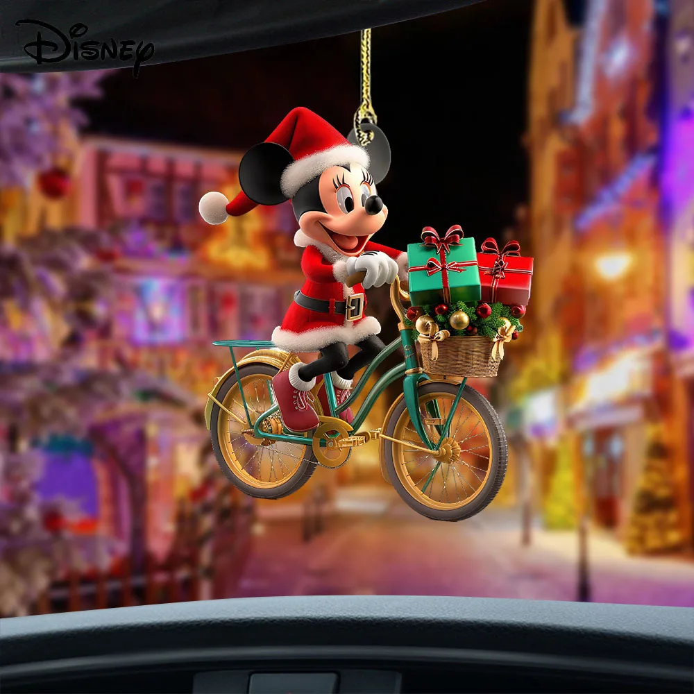 Подвеска Микки Маус Рождественская елка MINISO 8см