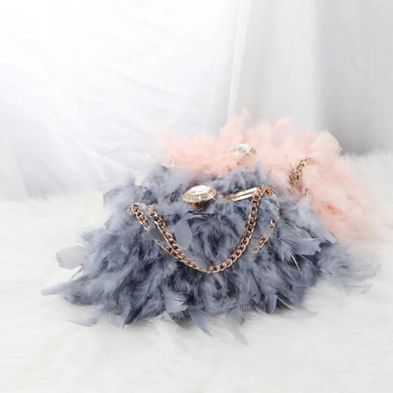 Свадебная сумка роскошные кошельки и сумочки с перьями для женщин вечерние