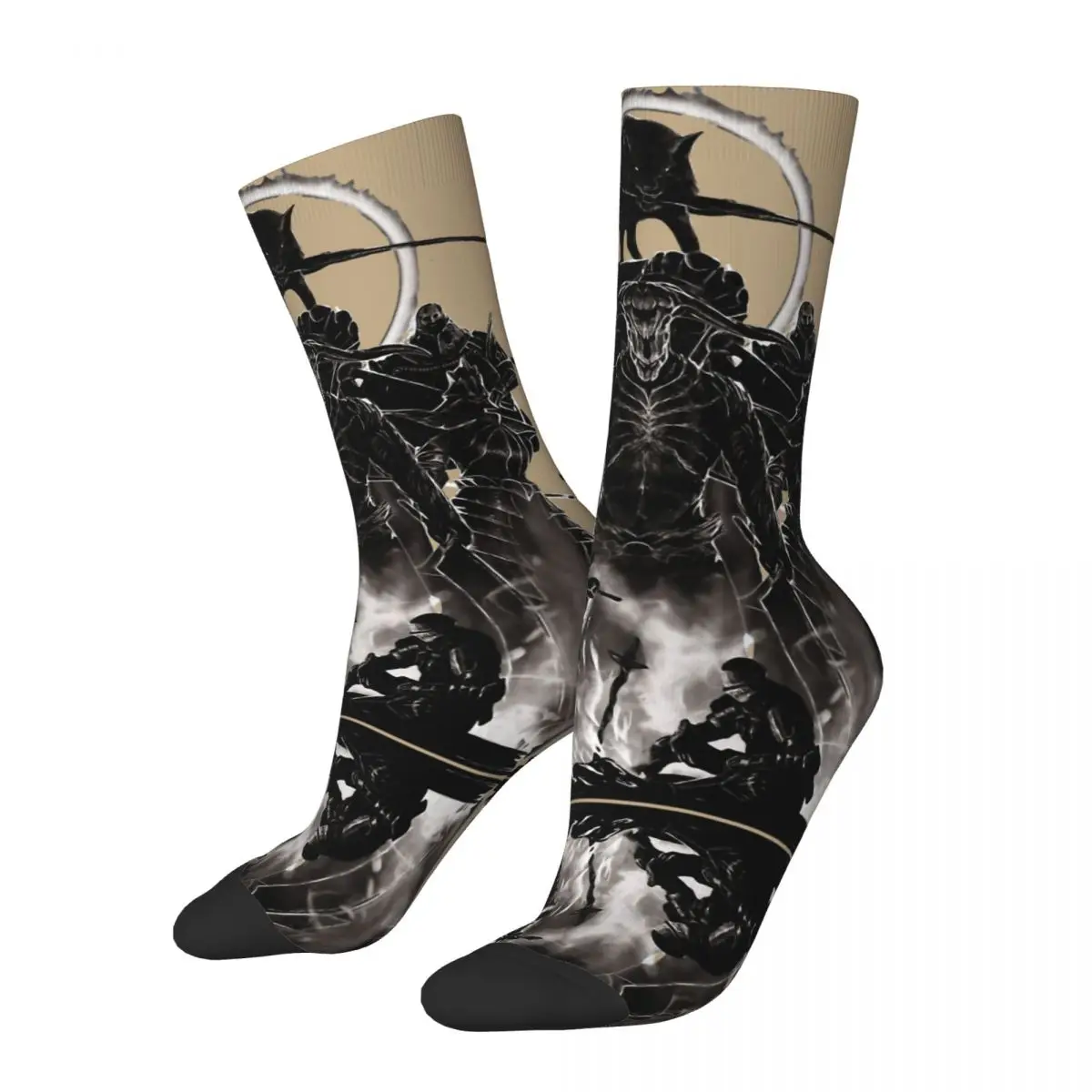 Сумасшедшие Компрессионные носки Firelink для мужчин, в стиле хип-хоп, Харадзюку, Темные души, лорд Манус, темный сталкер, носки для мальчиков из игры каата