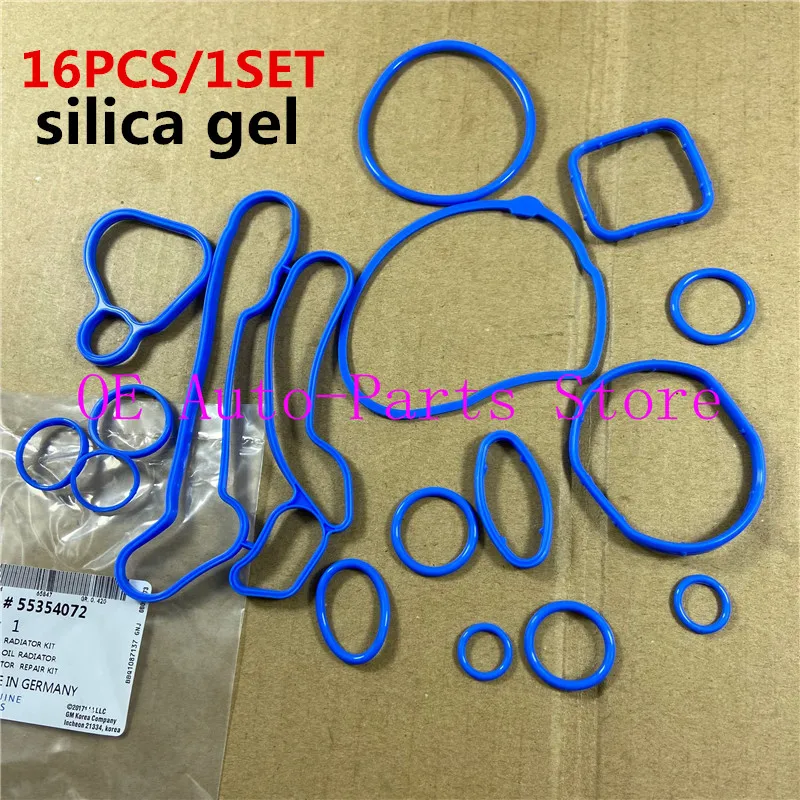 

Engine Cooling System Oil- Cooler Gasket Seals Blue 2724577 For Chevrolet Cruze 1.6 1.8 Sonic Orlando Opel Astra Zafira 55354072