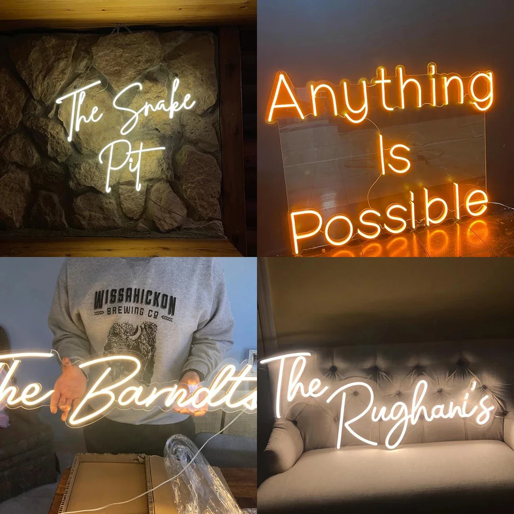 Неоновая вывеска на заказ украшение для стен декор комнаты дня рождения свадьбы