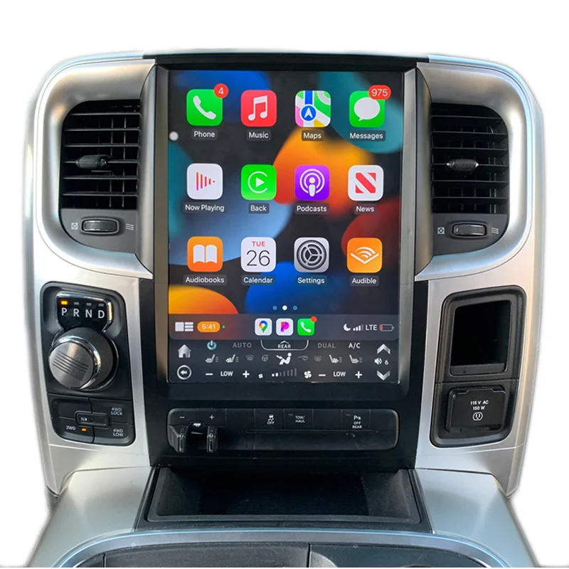 Фото Автомагнитола 2026 Premium с Android, 6 ГБ ОЗУ, GPS-навигацией для Dodge Ram 1500 2500 2013-2018, в стиле Tesla №5