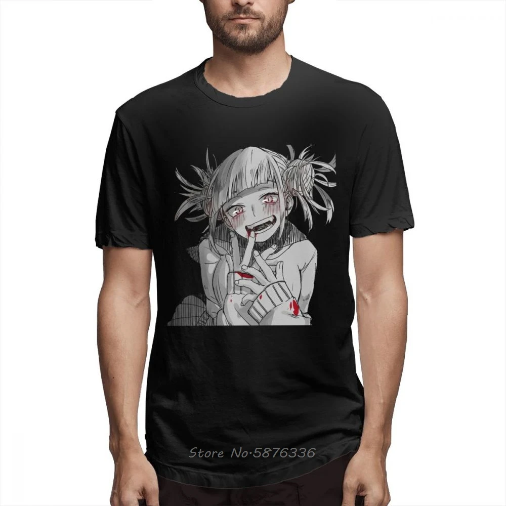 

Hot Sale My Hero Academia Toga Himiko TShirt Men Popular T-shirt Design Summer O-neck Cotton T Shirt Top Tees
