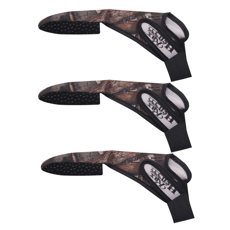 

3X Casting Glove Finger Stall Protector Sea Fly Carp Fishing Camouflage