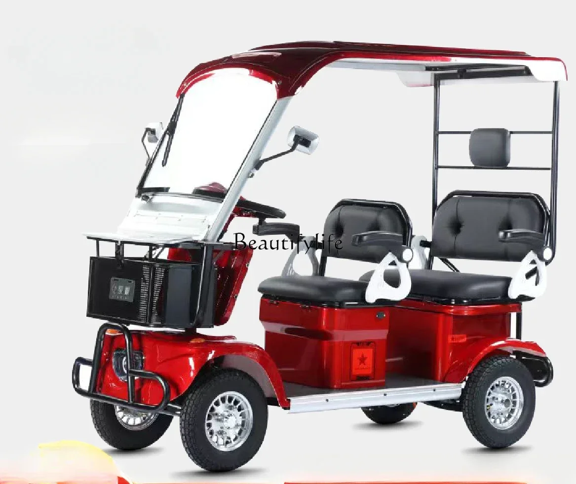 Скутер электрический квадроцикл четырехместный пикап для пожилых людей детский
