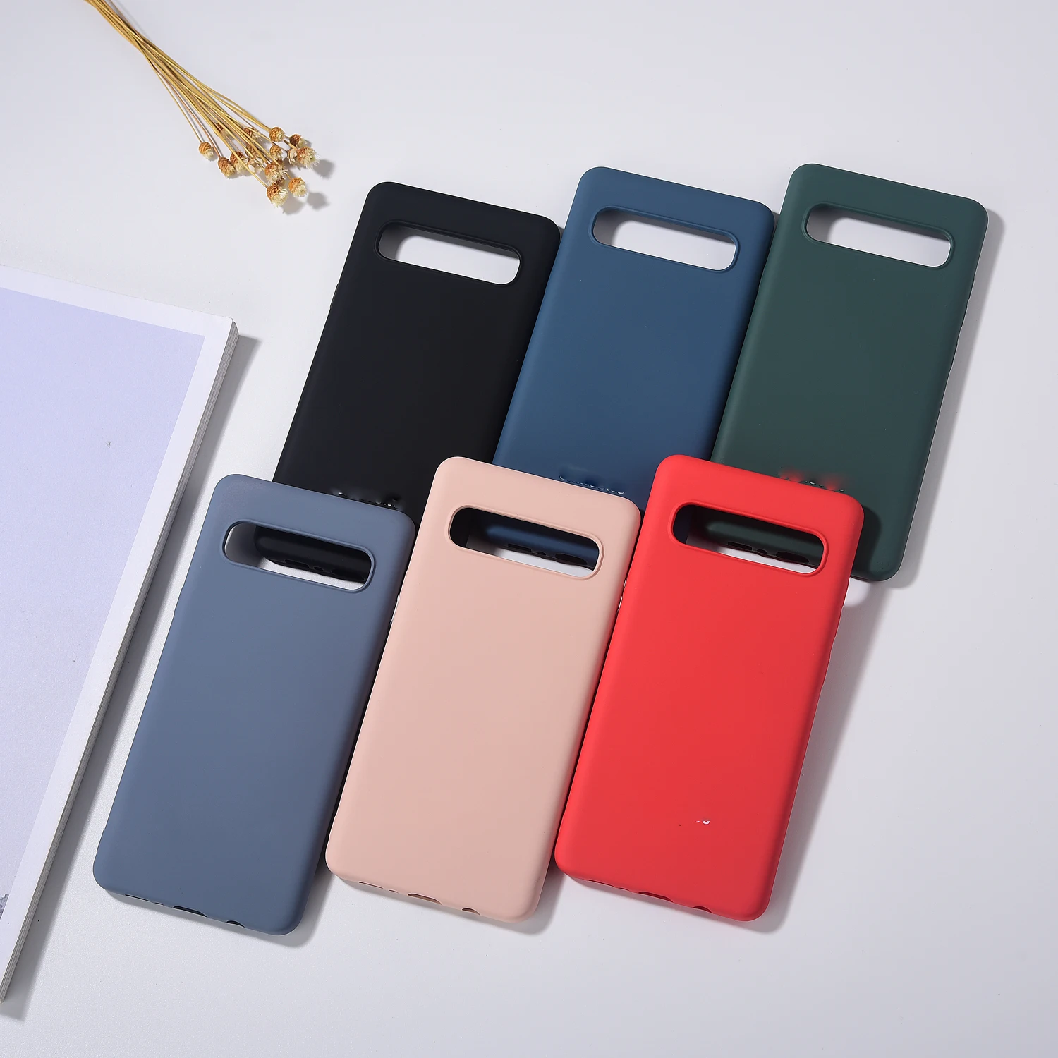 Силиконовый чехол для Samsung Galaxy S10 5G S10, мягкий матовый тонкий чехол для телефона из ТПУ, защитный чехол-бампер с логотипом