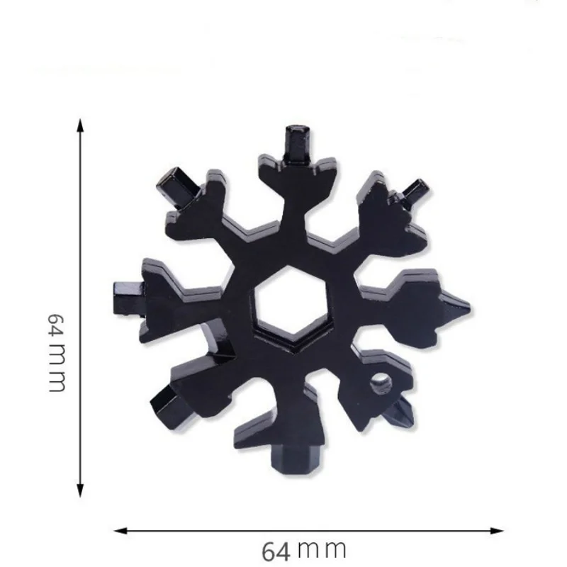 Многофункциональный инструмент 18 в 1 из нержавеющей стали в виде снежинок инструмент 18 в 1 Многофункциональный инструмент Copo De Nieve Llave Multiusos