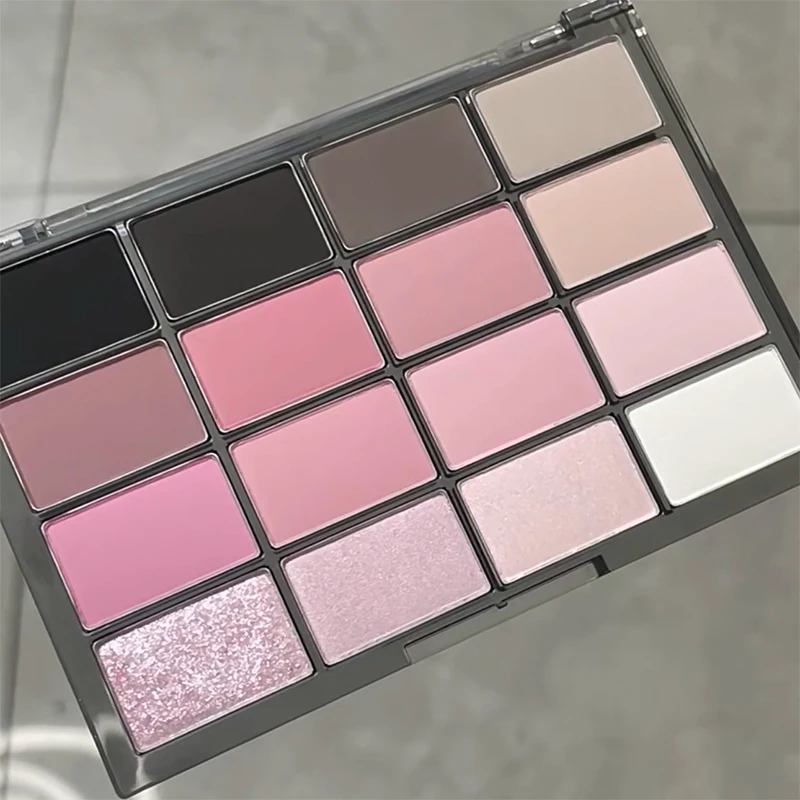 Палитра теней для век с блестками 16 цветов