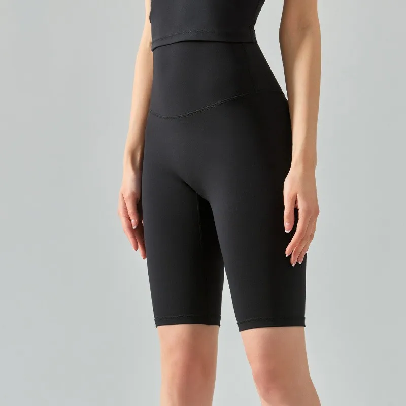 Female Fitness Yoga Shorts Young Girls Running Cycling Sports High Waist Leggings Gym Sport Seamless Push Up Breathable Shorts