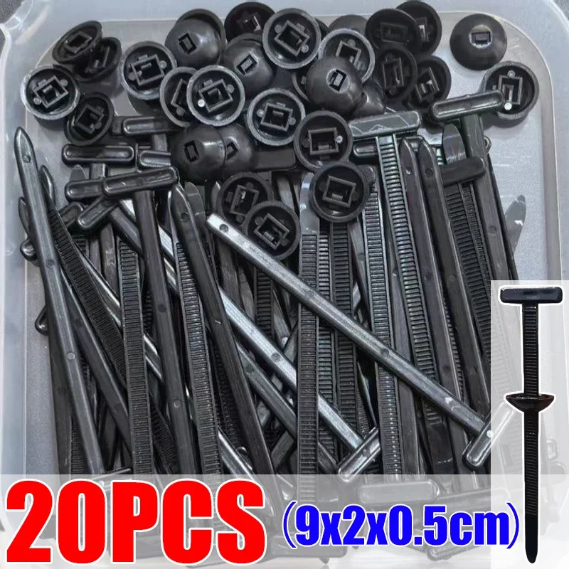 

Нейлоновая универсальная самоблокирующаяся пряжка для кабельной стяжки Прочный держатель с застежкой-молнией со штифтом и кнопкой Набор автомобильных крепежных ремней