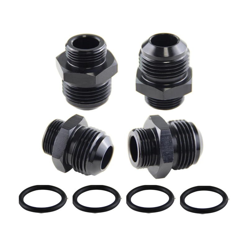 

4PCS M22x1.5 to Male AN12 Adaptor Fitting For Oil Cooler Water/Fuel Tank+O-ring