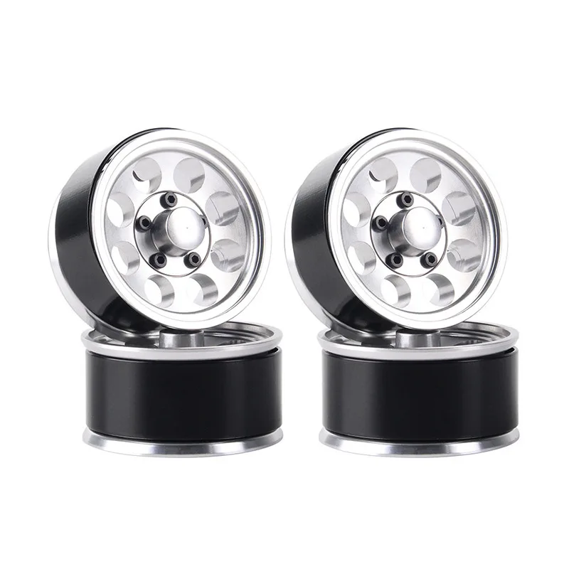 

4Pcs 1.55Aluminum Alloy Wheel Rim for 1/10 Rc Crawler Car Diy Rc Drift Car Increase Hands-On Skills Create Your Own Rc Car