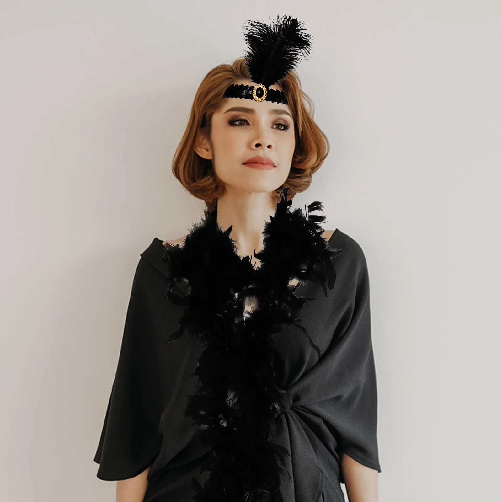 

Модный женский костюм для девушек, повязка на голову в стиле 20-х годов, аксессуары 1920, костюм в стиле 1920-х, жемчужный головной убор, искусственная перегородка, веревка