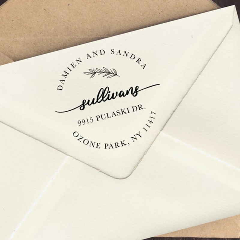 Штамп для индивидуального адреса самоклеящаяся чернильная 3-строчная