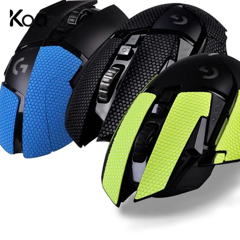 

Mouse Skin Mouse Side Pads Left Right Button Stickers For Logitech G502 Mice Curved Edges Silicone Grip