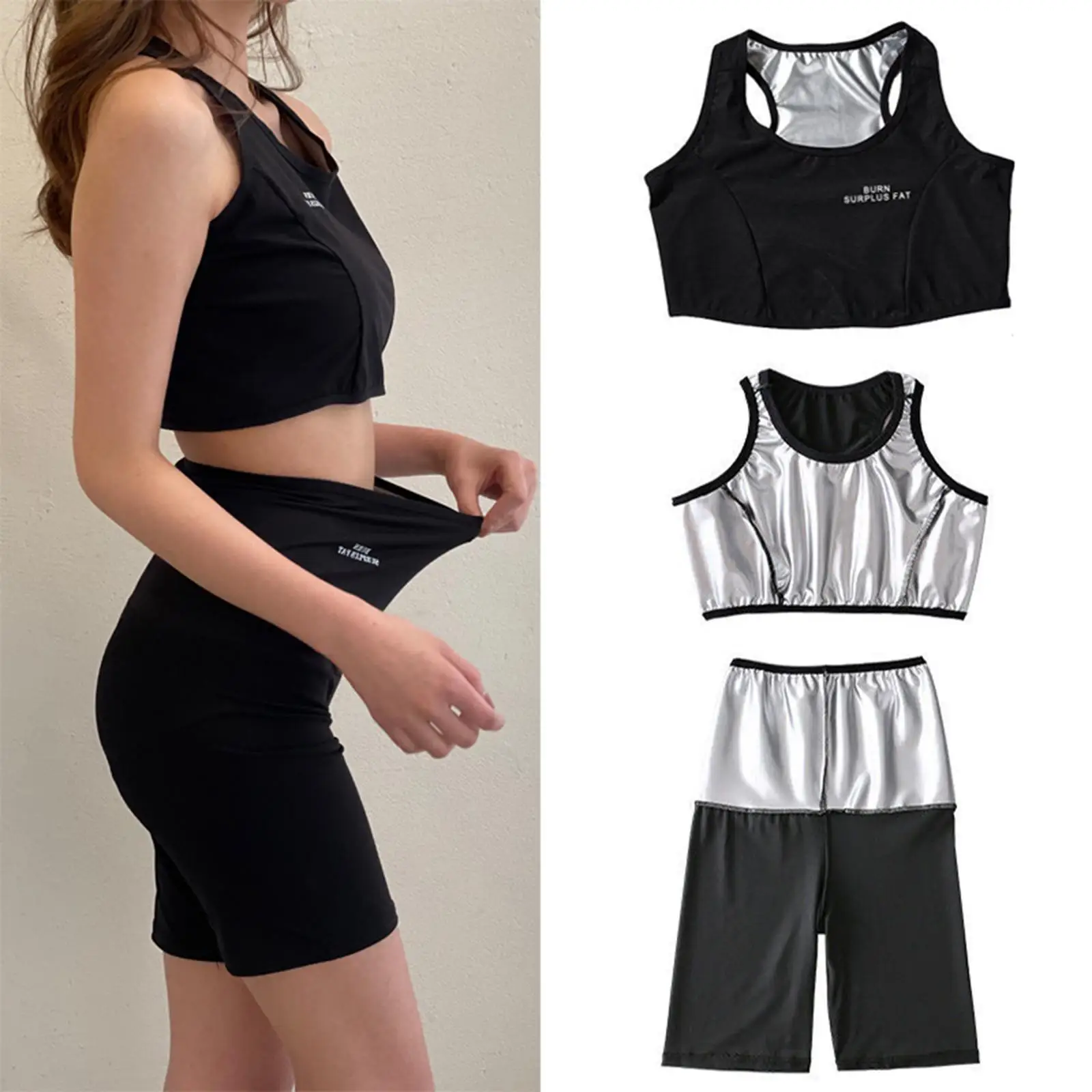 

Sweat Sauna Shaper Women Men Slim Corsets Exerciser