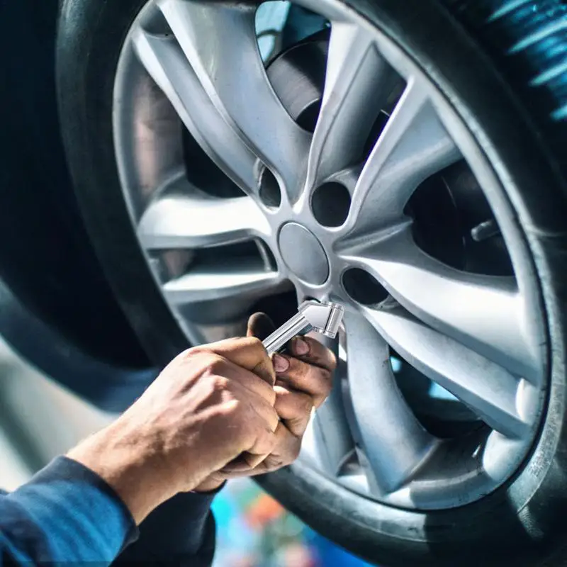 ła ołówkowa wskaźnik ciśnienia w oponach korpus ze stali nierdzewnej i dysza wykonana z metalu 10-150PSI pomiarów dla pojazdów nakrętki na