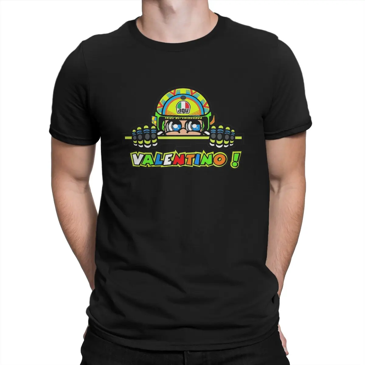 

Men T-Shirts Retire Artwork Creative Cotton Tee Shirt Short Sleeve Moto Gp Rossi T Shirts Round Neck Clothes Classic